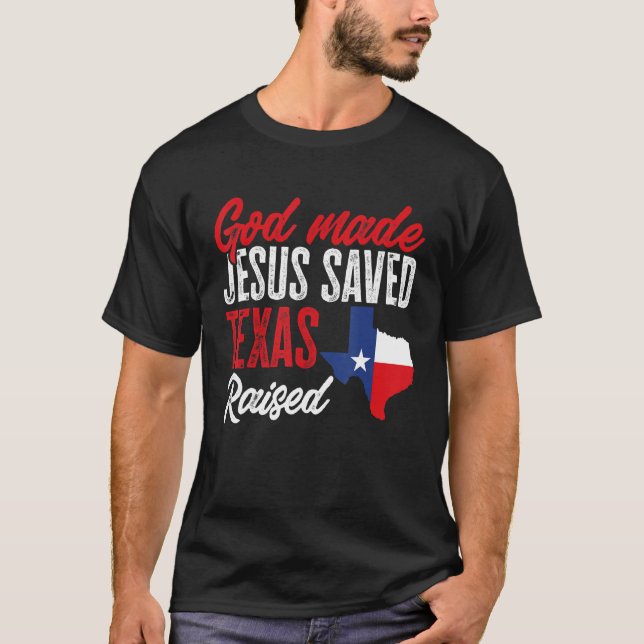 Camiseta Orgullo del Estado de Texas para que Dios salvara  (Anverso)