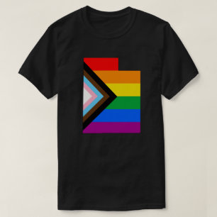 Camiseta Orgullo del Estado de Utah Progreso de Orgullo LGB