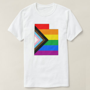 Camiseta Orgullo del Estado de Utah Progreso de Orgullo LGB