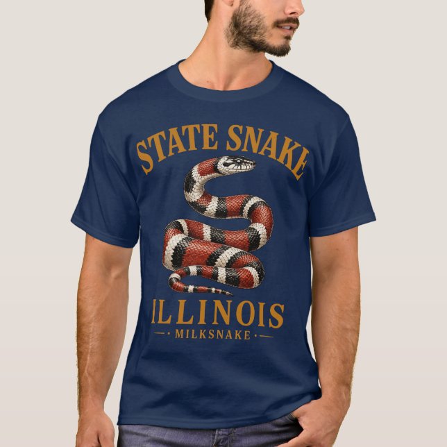 Camiseta Orgullo del Estado Serpiente de Leche de Illinois (Anverso)