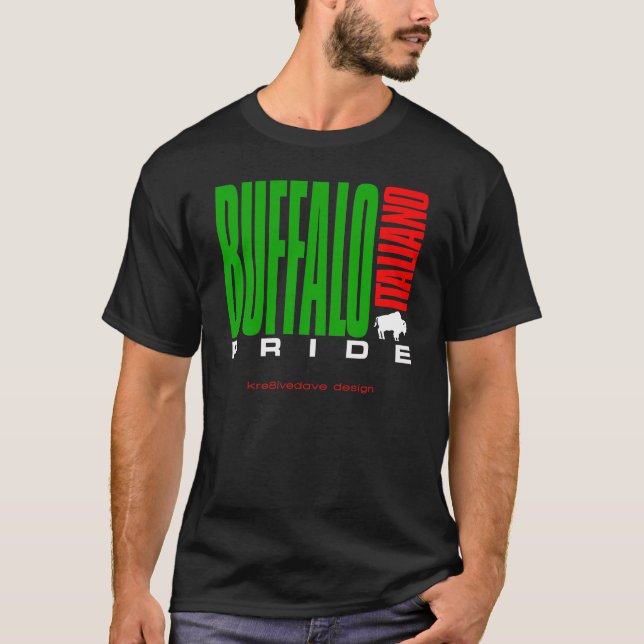 CAMISETA ORGULLO DEL ITALIANO DEL BÚFALO (Anverso)