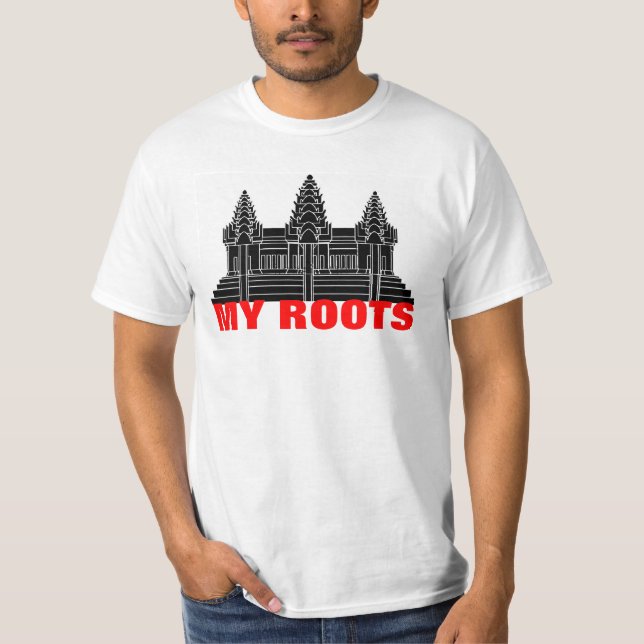 Camiseta Orgullo del Khmer: Mi Roots2 (Anverso)