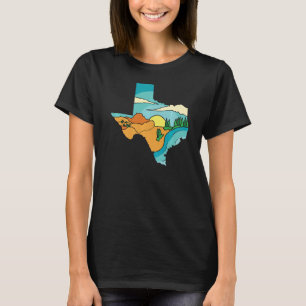 Camiseta Orgullo del Mapa Estatal de Houston en Texas Vinta