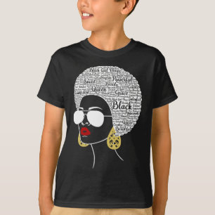 Camiseta Orgullo del mes de la historia negra afroamericana