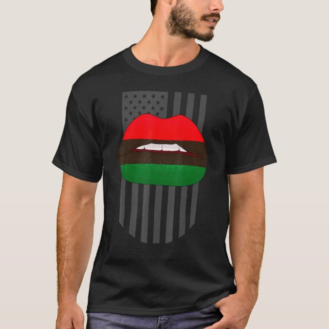 Camiseta Orgullo del mes de la historia negra de la bandera (Anverso)
