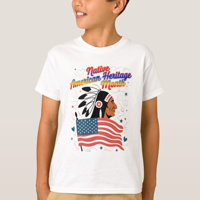 Camiseta Orgullo del Mes del Patrimonio Nativo Estadouniden (Anverso)