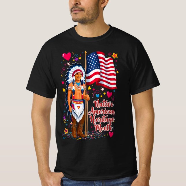 Camiseta Orgullo del Mes del Patrimonio Nativo Estadouniden (Anverso)