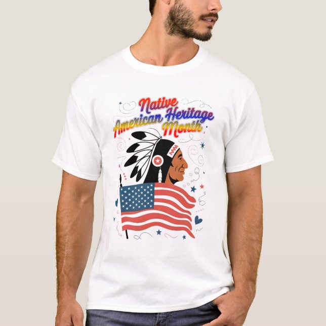 Camiseta Orgullo del Mes del Patrimonio Nativo Estadouniden (Anverso)