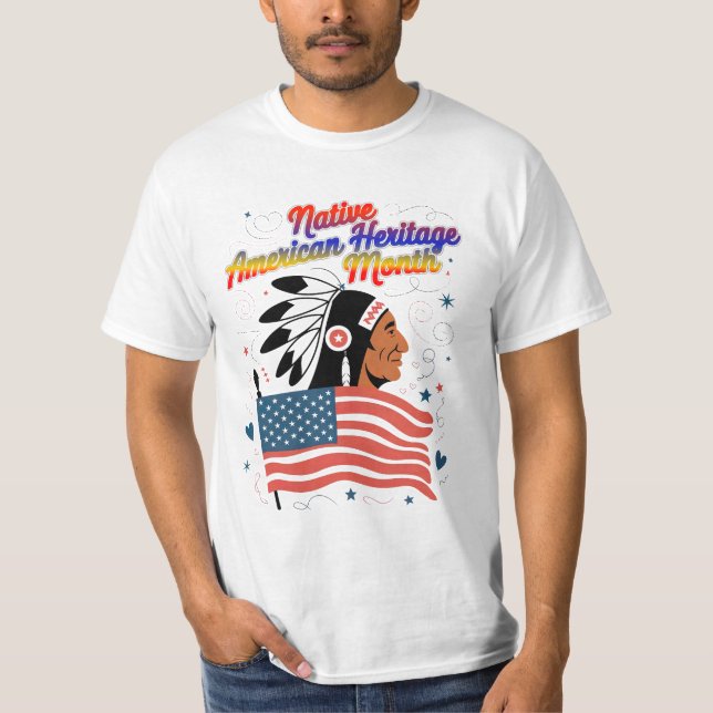 Camiseta Orgullo del Mes del Patrimonio Nativo Estadouniden (Anverso)