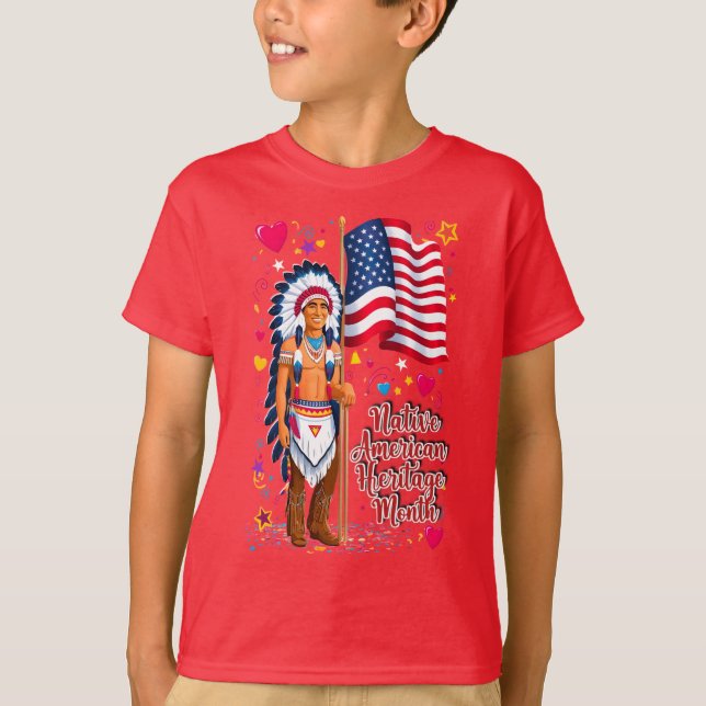 Camiseta Orgullo del Mes del Patrimonio Nativo Estadouniden (Anverso)