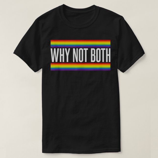 Camiseta Orgullo del mes LGBT por el humor bisexual (Diseño del anverso)