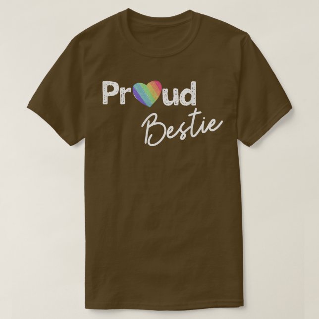 Camiseta Orgullo del Orgullo    Bestie Mejor Amigo Orgullo  (Diseño del anverso)