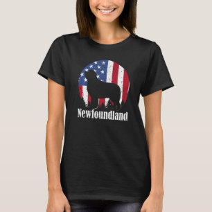 Camiseta Orgullo del perro de Terranova bandera americana 4