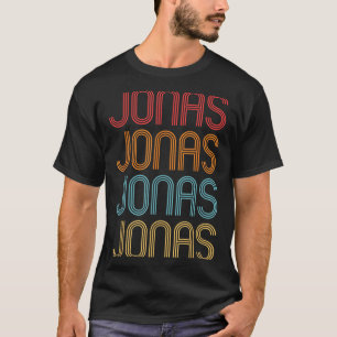 Camiseta Orgullo del primer nombre de Jonas Vintage Distres