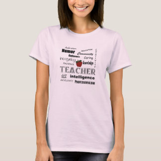 Camiseta Orgullo del profesor+Apple rojo