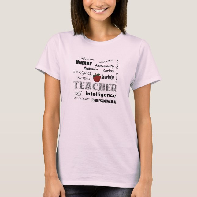 Camiseta Orgullo del profesor+Apple rojo (Anverso)