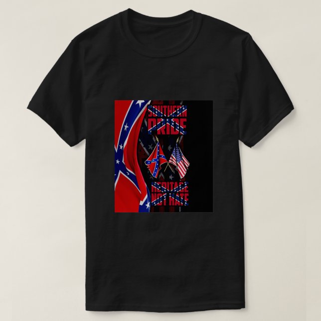 Camiseta Orgullo del Sur Patrimonio de la Bandera Estadouni (Diseño del anverso)