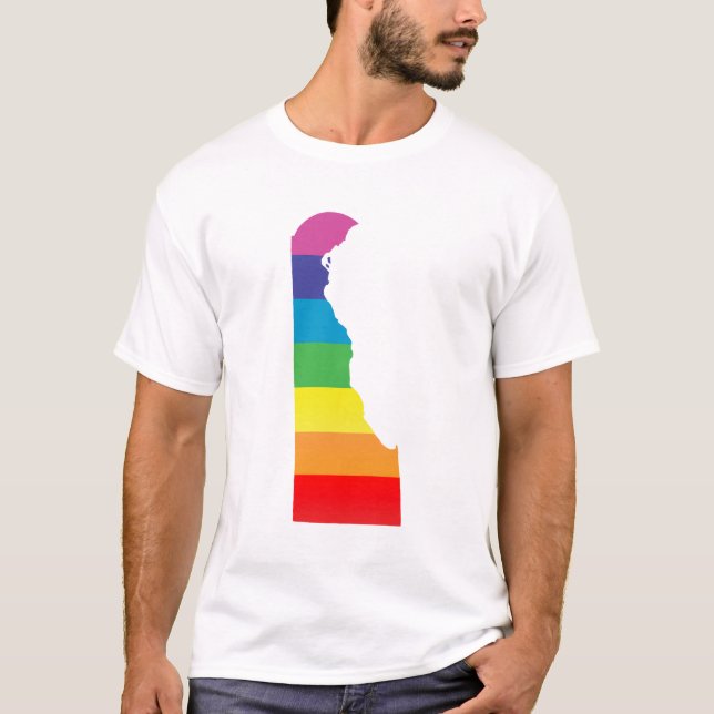 Camiseta orgullo delaware. desnudado. (Anverso)