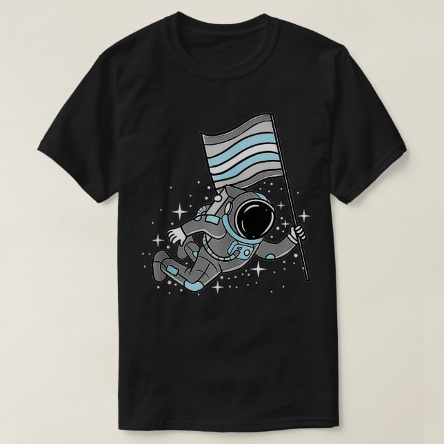 Camiseta Orgullo Demiboy Astronauta Demiboy (Diseño del anverso)