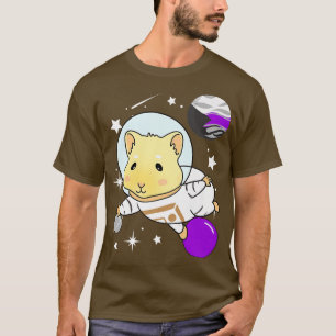 Camiseta Orgullo Demiseual del Espacio Cerdo de Guinea
