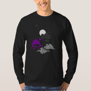 Camiseta Orgullo demisexual Sol japonés LGBTQ Nubes LGBT De