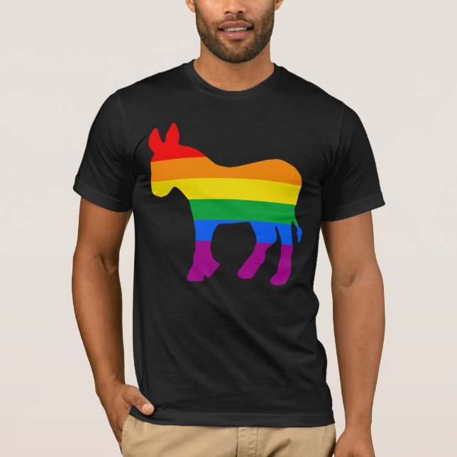CAMISETA ORGULLO DEMÓCRATA LGBTQ (Anverso)
