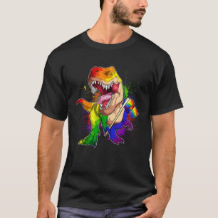Camiseta Orgullo Dinosaurio LGBT Gay Lesbiana Transexual Tr