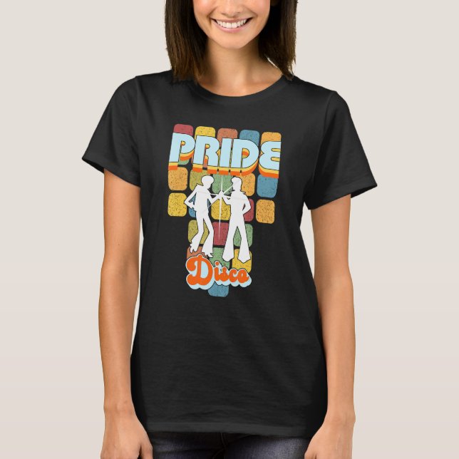 Camiseta Orgullo Disco chicos Rainbow Lgbt Boogie Dance 70  (Anverso)