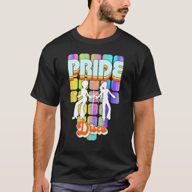 Camiseta Orgullo Disco Damas Rainbow Lgbt Boogie Dance 70s  (Anverso)