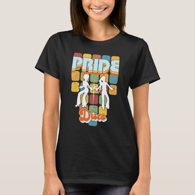Camiseta Orgullo Disco Damas Rainbow Lgbt Boogie Dance 70s  (Anverso)