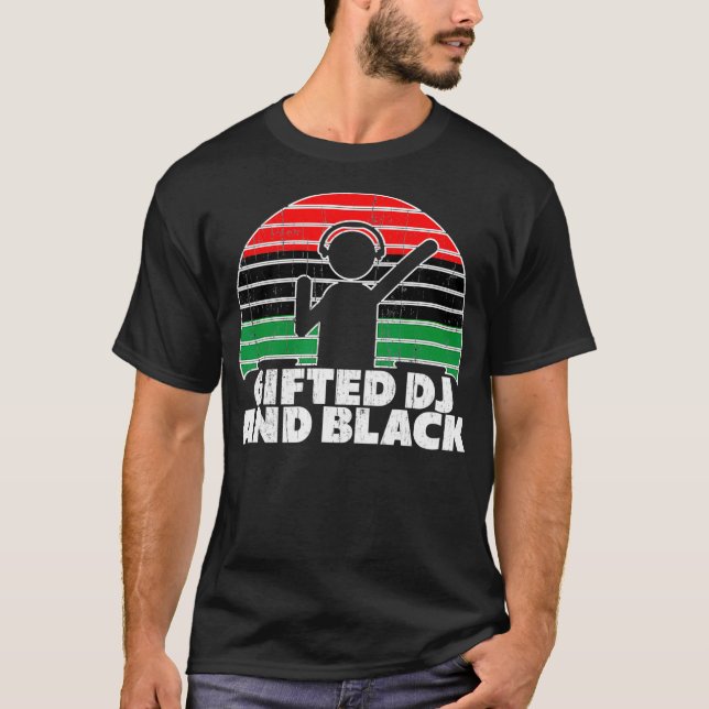 Camiseta Orgullo DJ afroamericano - regalo técnico de EDM U (Anverso)