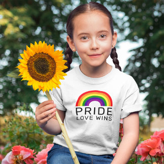 Camiseta Orgullo El Amor Gana Arcoíris Niños
