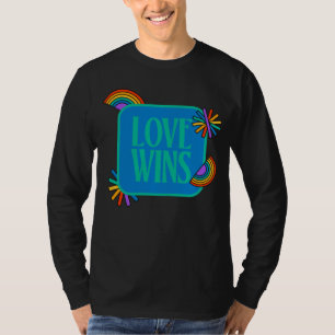Camiseta Orgullo- el amor gana. Gay rainbow lgbtq