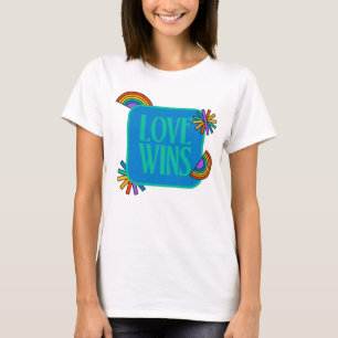 Camiseta Orgullo- el amor gana. Gay rainbow lgbtq