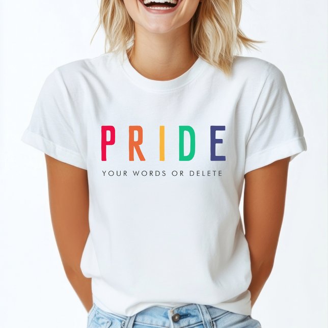 Camiseta Orgullo | El arcoiris moderno gay LGBTQ (Subido por el creador)