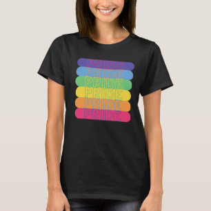 Camiseta Orgullo en colores arcoiris