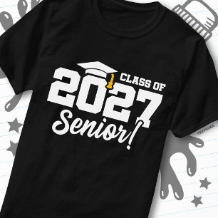 Camiseta Orgullo Escolar Año de Graduación Clase Superior 2