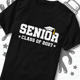 Camiseta Orgullo Escolar de Graduación del Último Año Clase