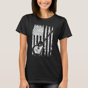 Camiseta Orgullo Estadounidense 4 De Julio Guitarista Elect