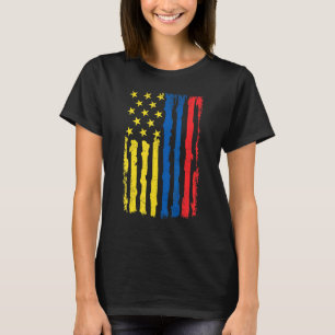 Camiseta Orgullo Estadounidense Colombiano Bandera Estadoun