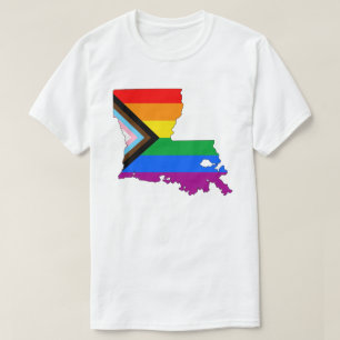Camiseta Orgullo estatal de Luisiana Orgullo Progresista LG