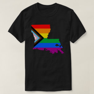Camiseta Orgullo estatal de Luisiana Orgullo Progresista LG