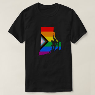 Camiseta Orgullo estatal de Rhode Island Progreso de orgull