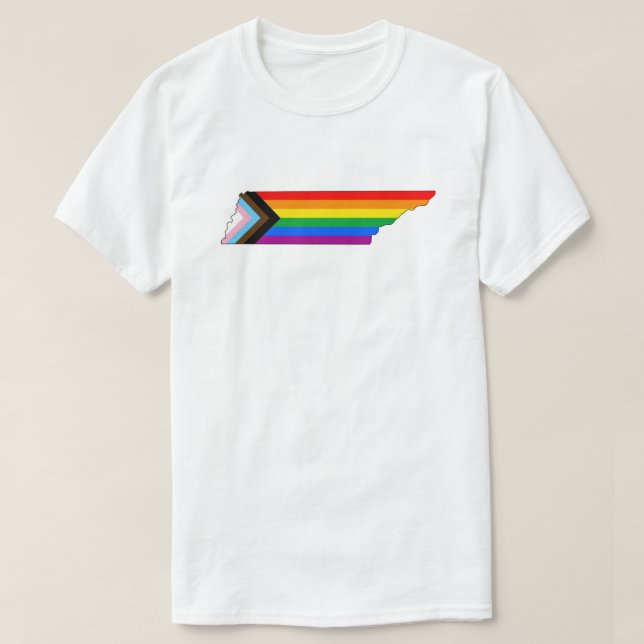Camiseta Orgullo Estatal de Tennessee LGBTQ Progreso Orgull (Diseño del anverso)