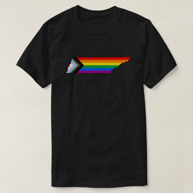 Camiseta Orgullo Estatal de Tennessee LGBTQ Progreso Orgull (Diseño del anverso)