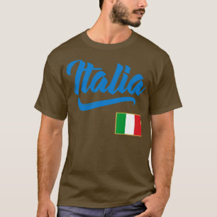 Camiseta Orgullo familiar italiano con bandera italiana