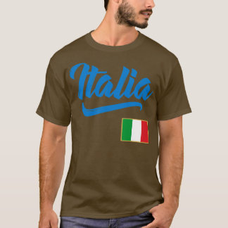 Camiseta Orgullo familiar italiano con bandera italiana