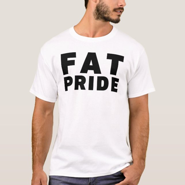 Camiseta ORGULLO FAT - Aceptación del cuerpo (Anverso)