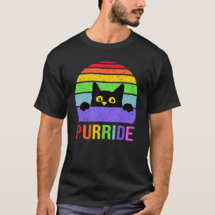 Camiseta Orgullo felino Gato Conciencia del Orgullo Lgb