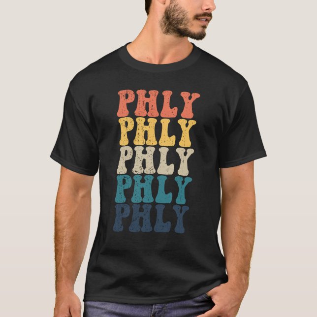 Camiseta Orgullo Filadelfia de Phly Retro (Anverso)